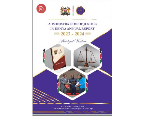 Administration of Justice in Kenya Annual Report 2023 – 2024 – Abridged Version